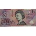 AUSTRALIA 1995 . FIVE 5 DOLLARS BANKNOTE . EVANS.FRASER . LAST PREFIX KC
